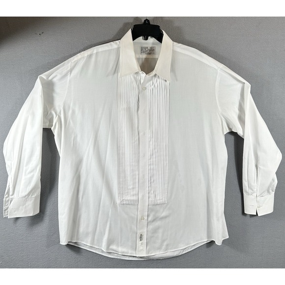 After Six Formal 2XL Shirt 18 - 18 1/2 Neck White Longsleeve - Picture 11 of 11